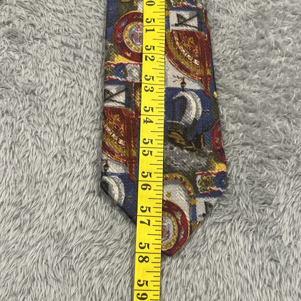 Vintage ERMENEGILDO ZEGNA Made In Italy Dress Tie Men's Silk‎ Sailboat Nautical